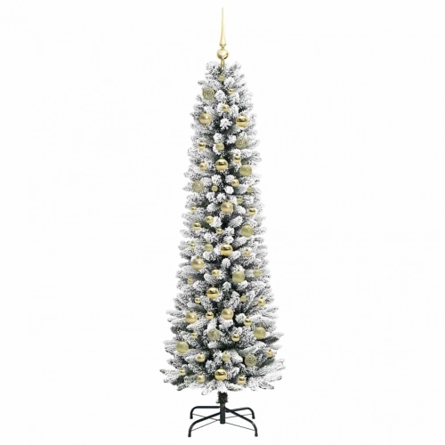 Mākslīgā Ziemassvētku Eglīte Su 300 Led Zaļš Un Balts 180 Cm Vidaxl