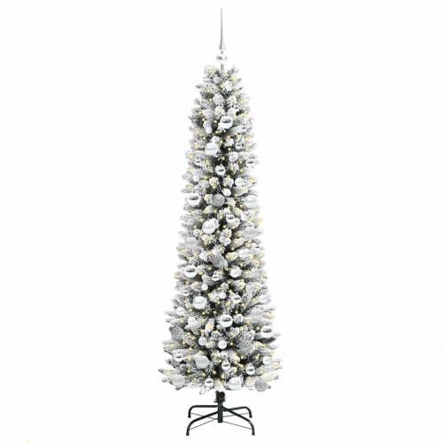 Mākslīgā Ziemassvētku Eglīte Su 300 Led Zaļš Un Balts 180 Cm Vidaxl