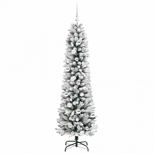 Mākslīgā Ziemassvētku Eglīte Su 300 Led Zaļš Un Balts 180 Cm Vidaxl