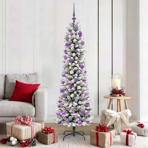 Mākslīgā Ziemassvētku Eglīte Su 300 Led Zaļš Un Balts 180 Cm Vidaxl