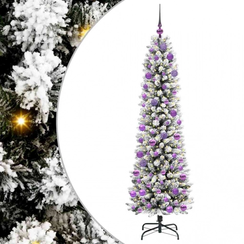 Mākslīgā Ziemassvētku Eglīte Su 300 Led Zaļš Un Balts 180 Cm Vidaxl