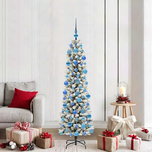 Mākslīgā Ziemassvētku Eglīte Su 300 Led Zaļš Un Balts 180 Cm Vidaxl