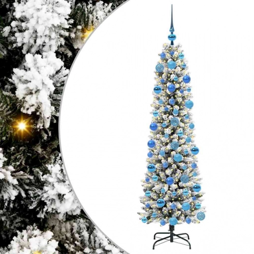 Mākslīgā Ziemassvētku Eglīte Su 300 Led Zaļš Un Balts 180 Cm Vidaxl