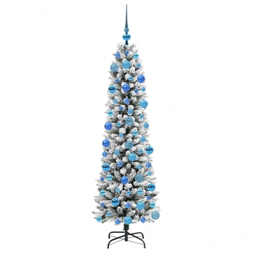 Mākslīgā Ziemassvētku Eglīte Su 300 Led Zaļš Un Balts 180 Cm Vidaxl