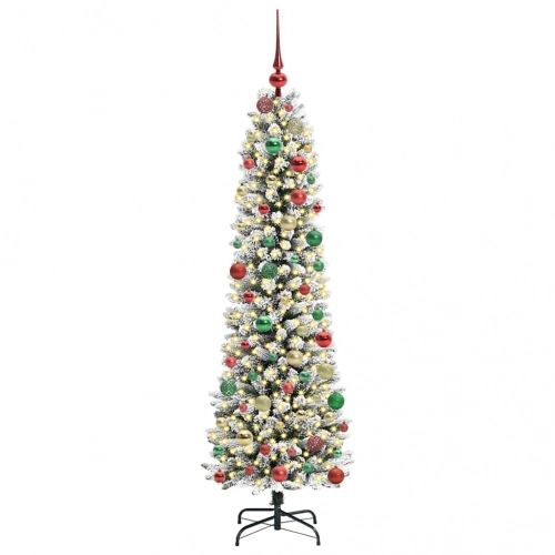 Mākslīgā Ziemassvētku Eglīte Su 300 Led Zaļš Un Balts 180 Cm Vidaxl