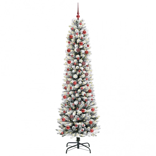 Mākslīgā Ziemassvētku Eglīte Su 300 Led Zaļš Un Balts 210 Cm Vidaxl