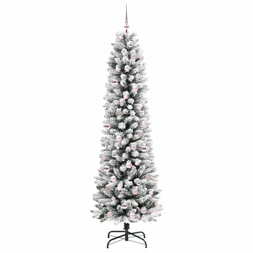 Mākslīgā Ziemassvētku Eglīte Su 300 Led Zaļš Un Balts 210 Cm Vidaxl