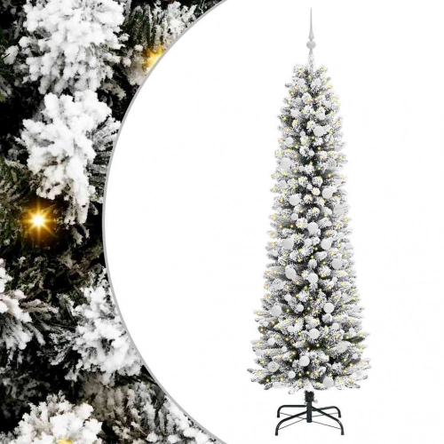 Mākslīgā Ziemassvētku Eglīte Su 300 Led Zaļš Un Balts 210 Cm Vidaxl