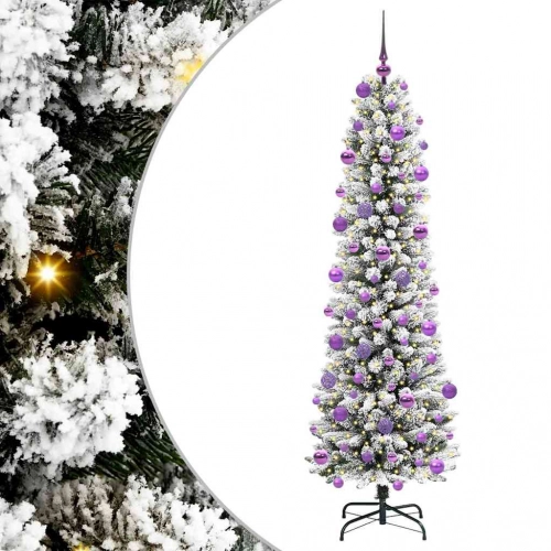 Mākslīgā Ziemassvētku Eglīte Su 300 Led Zaļš Un Balts 210 Cm Vidaxl