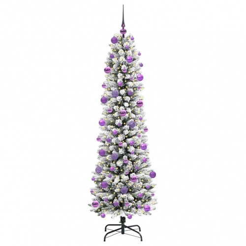 Mākslīgā Ziemassvētku Eglīte Su 300 Led Zaļš Un Balts 210 Cm Vidaxl
