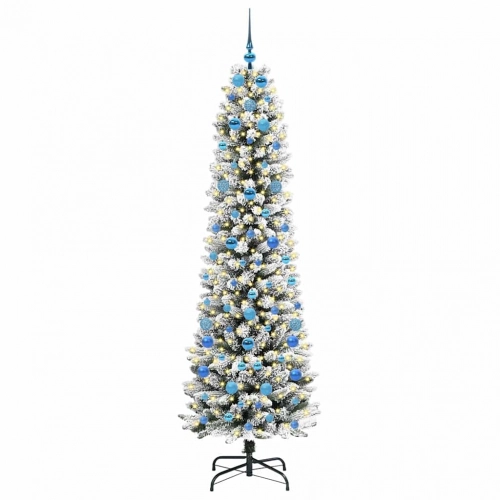 Mākslīgā Ziemassvētku Eglīte Su 300 Led Zaļš Un Balts 210 Cm Vidaxl