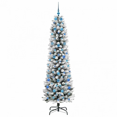 Mākslīgā Ziemassvētku Eglīte Su 300 Led Zaļš Un Balts 210 Cm Vidaxl