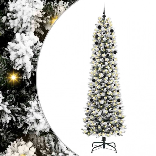 Mākslīgā Ziemassvētku Eglīte Su 300 Led Zaļš Un Balts 240 Cm Vidaxl