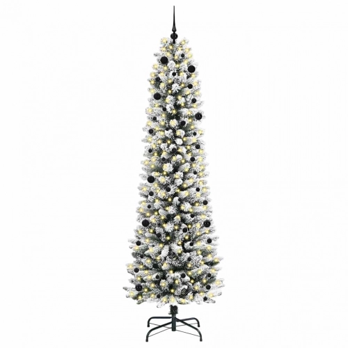 Mākslīgā Ziemassvētku Eglīte Su 300 Led Zaļš Un Balts 240 Cm Vidaxl