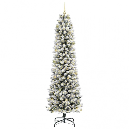 Mākslīgā Ziemassvētku Eglīte Su 300 Led Zaļš Un Balts 240 Cm Vidaxl