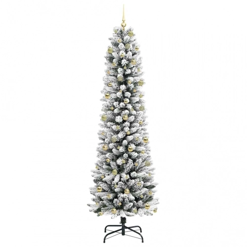 Mākslīgā Ziemassvētku Eglīte Su 300 Led Zaļš Un Balts 240 Cm Vidaxl
