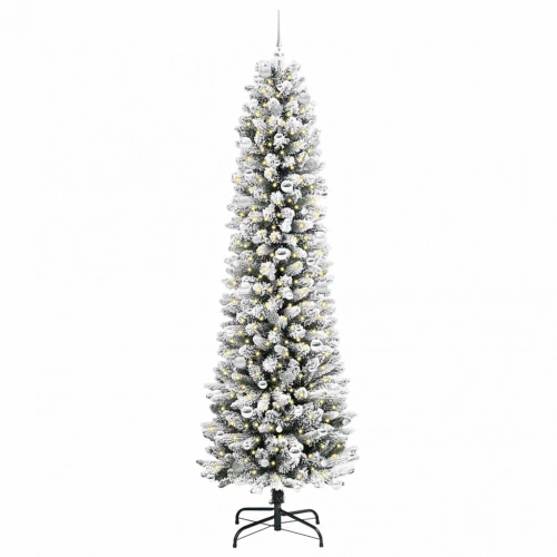 Mākslīgā Ziemassvētku Eglīte Su 300 Led Zaļš Un Balts 240 Cm Vidaxl
