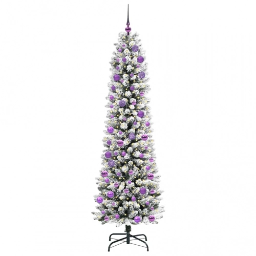 Mākslīgā Ziemassvētku Eglīte Su 300 Led Zaļš Un Balts 240 Cm Vidaxl