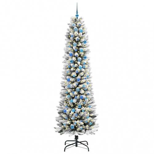 Mākslīgā Ziemassvētku Eglīte Su 300 Led Zaļš Un Balts 240 Cm Vidaxl
