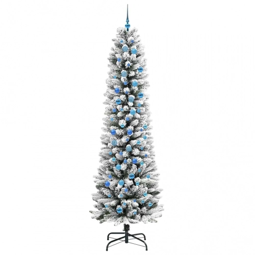 Mākslīgā Ziemassvētku Eglīte Su 300 Led Zaļš Un Balts 240 Cm Vidaxl