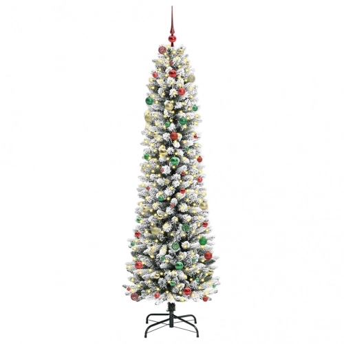 Mākslīgā Ziemassvētku Eglīte Su 300 Led Zaļš Un Balts 240 Cm Vidaxl