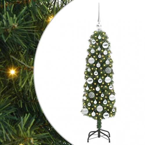 Mākslīgā Ziemassvētku Eglīte With Leds Zaļa 120 Cm Pvc Vidaxl