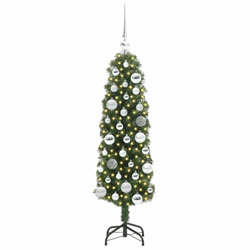 Mākslīgā Ziemassvētku Eglīte With Leds Zaļa 120 Cm Pvc Vidaxl