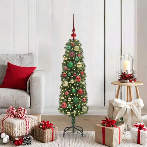 Mākslīgā Ziemassvētku Eglīte With Leds Zaļa 120 Cm Pvc Vidaxl