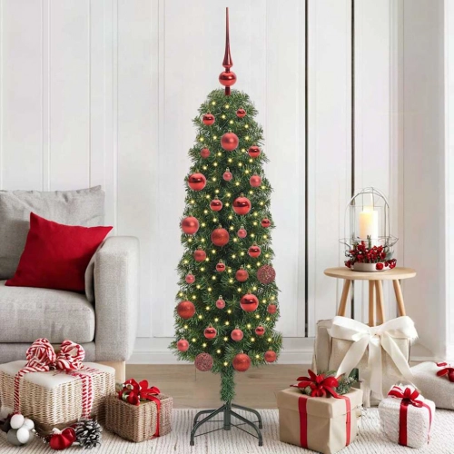 Mākslīgā Ziemassvētku Eglīte With Leds Zaļa 150 Cm Pvc Vidaxl