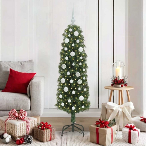Mākslīgā Ziemassvētku Eglīte With Leds Zaļa 150 Cm Pvc Vidaxl