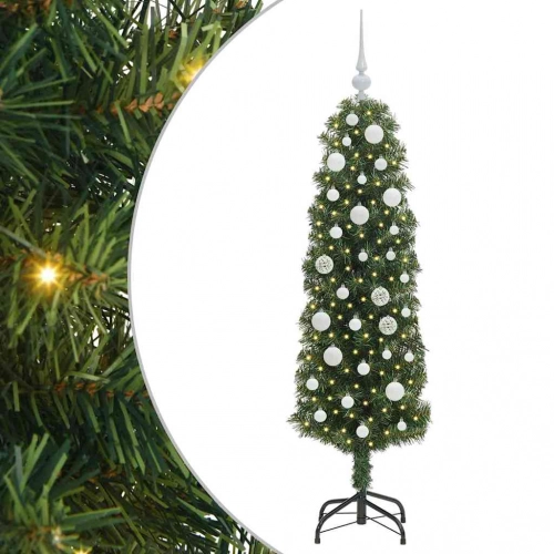 Mākslīgā Ziemassvētku Eglīte With Leds Zaļa 150 Cm Pvc Vidaxl