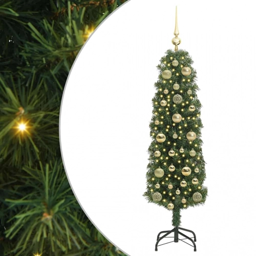 Mākslīgā Ziemassvētku Eglīte With Leds Zaļa 150 Cm Pvc Vidaxl