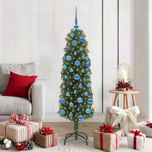 Mākslīgā Ziemassvētku Eglīte With Leds Zaļa 150 Cm Pvc Vidaxl