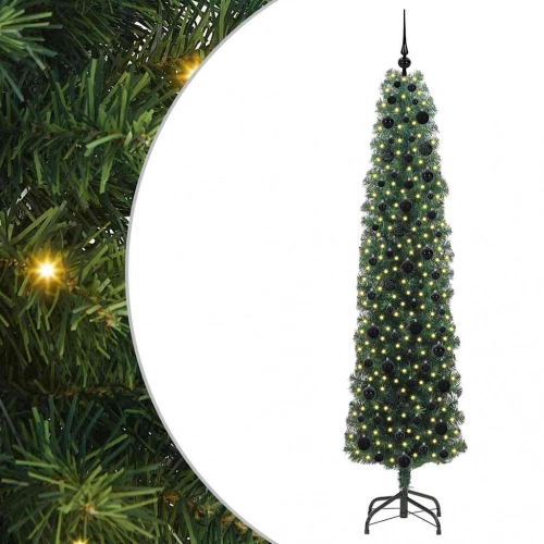 Mākslīgā Ziemassvētku Eglīte With Leds Zaļa 210 Cm Pvc Vidaxl