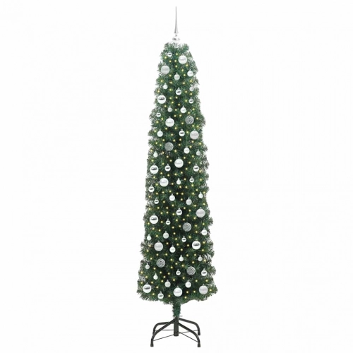Mākslīgā Ziemassvētku Eglīte With Leds Zaļa 210 Cm Pvc Vidaxl