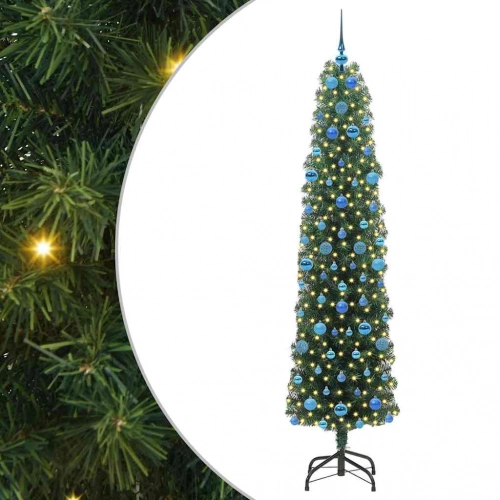 Mākslīgā Ziemassvētku Eglīte With Leds Zaļa 210 Cm Pvc Vidaxl