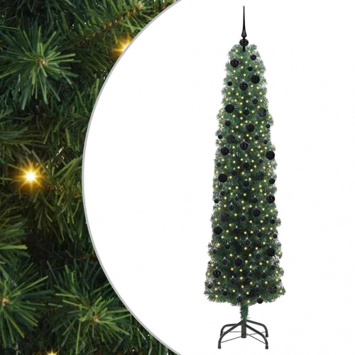 Mākslīgā Ziemassvētku Eglīte With Leds Zaļa 240 Cm Pvc Vidaxl