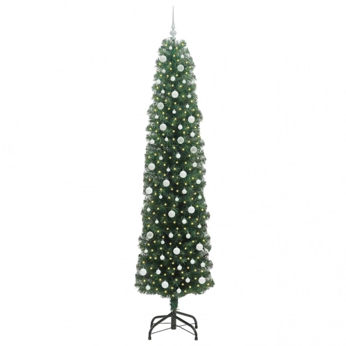 Mākslīgā Ziemassvētku Eglīte With Leds Zaļa 240 Cm Pvc Vidaxl