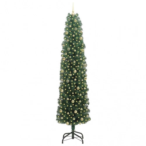 Mākslīgā Ziemassvētku Eglīte With Leds Zaļa 240 Cm Pvc Vidaxl