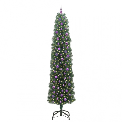 Mākslīgā Ziemassvētku Eglīte With Leds Zaļa 240 Cm Pvc Vidaxl