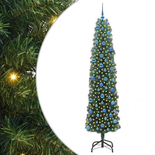 Mākslīgā Ziemassvētku Eglīte With Leds Zaļa 240 Cm Pvc Vidaxl