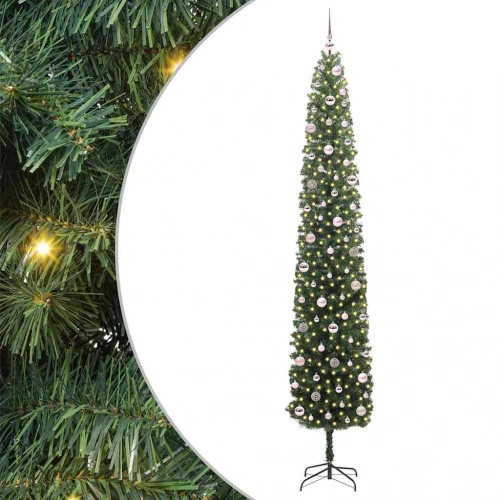 Mākslīgā Ziemassvētku Eglīte With Leds Zaļa 270 Cm Pvc Vidaxl