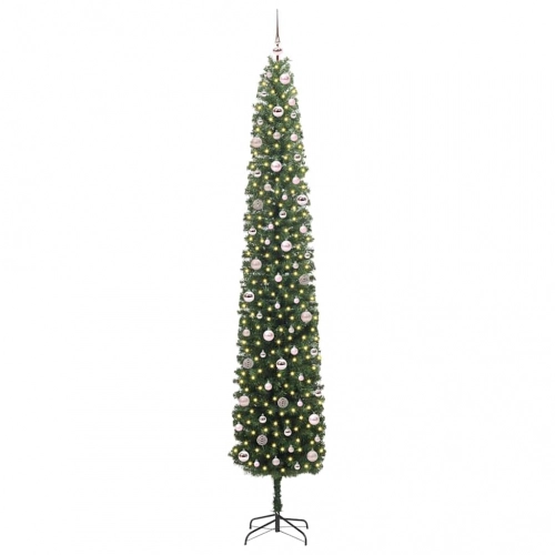 Mākslīgā Ziemassvētku Eglīte With Leds Zaļa 270 Cm Pvc Vidaxl