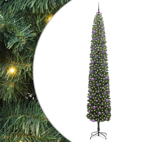 Mākslīgā Ziemassvētku Eglīte With Leds Zaļa 270 Cm Pvc Vidaxl