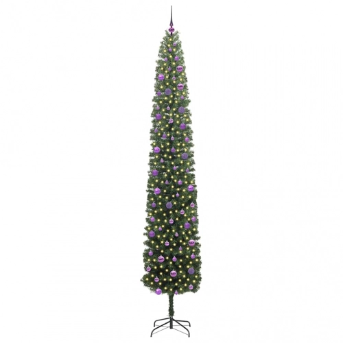Mākslīgā Ziemassvētku Eglīte With Leds Zaļa 270 Cm Pvc Vidaxl