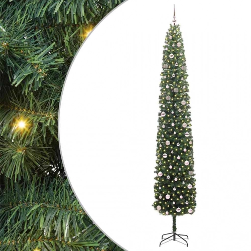 Mākslīgā Ziemassvētku Eglīte With Leds Zaļa 300 Cm Pvc Vidaxl