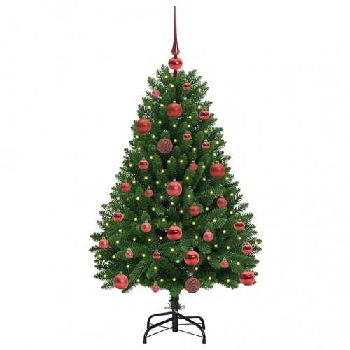 Mākslīgā Ziemassvētku Eglīte Zaļa 120 Cm Pvc Un Metāls Vidaxl