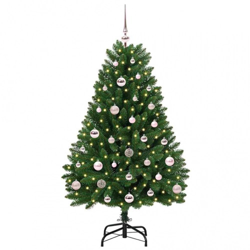 Mākslīgā Ziemassvētku Eglīte Zaļa 120 Cm Pvc Un Metāls Vidaxl