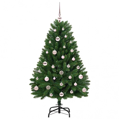 Mākslīgā Ziemassvētku Eglīte Zaļa 120 Cm Pvc Un Metāls Vidaxl