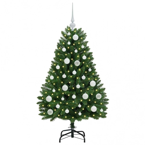 Mākslīgā Ziemassvētku Eglīte Zaļa 120 Cm Pvc Un Metāls Vidaxl